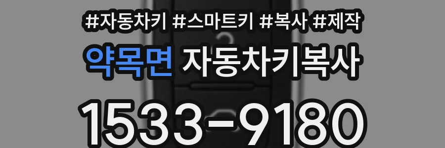 약목면 자동차키복사