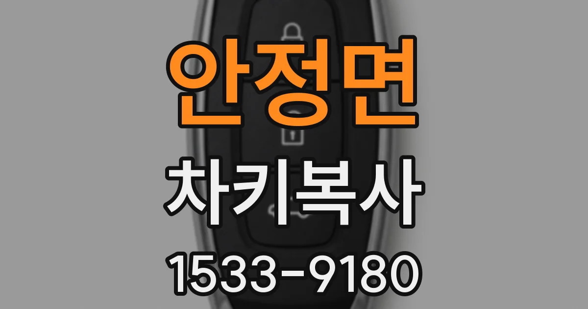 안정면 차키복사