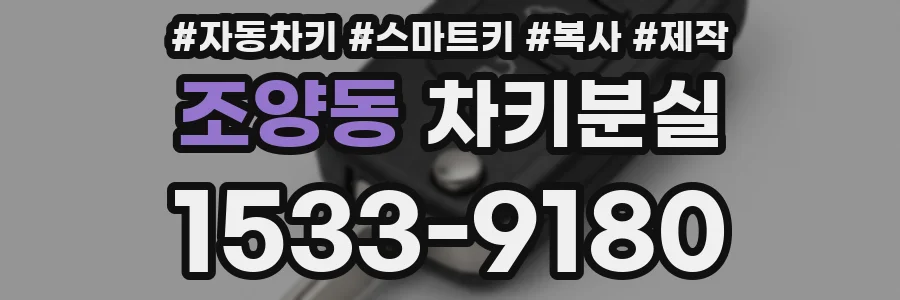 조양동 차키분실