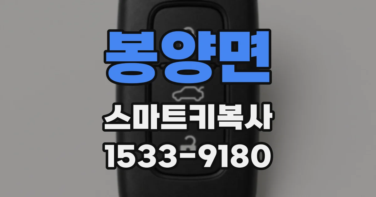 봉양면 스마트키복사