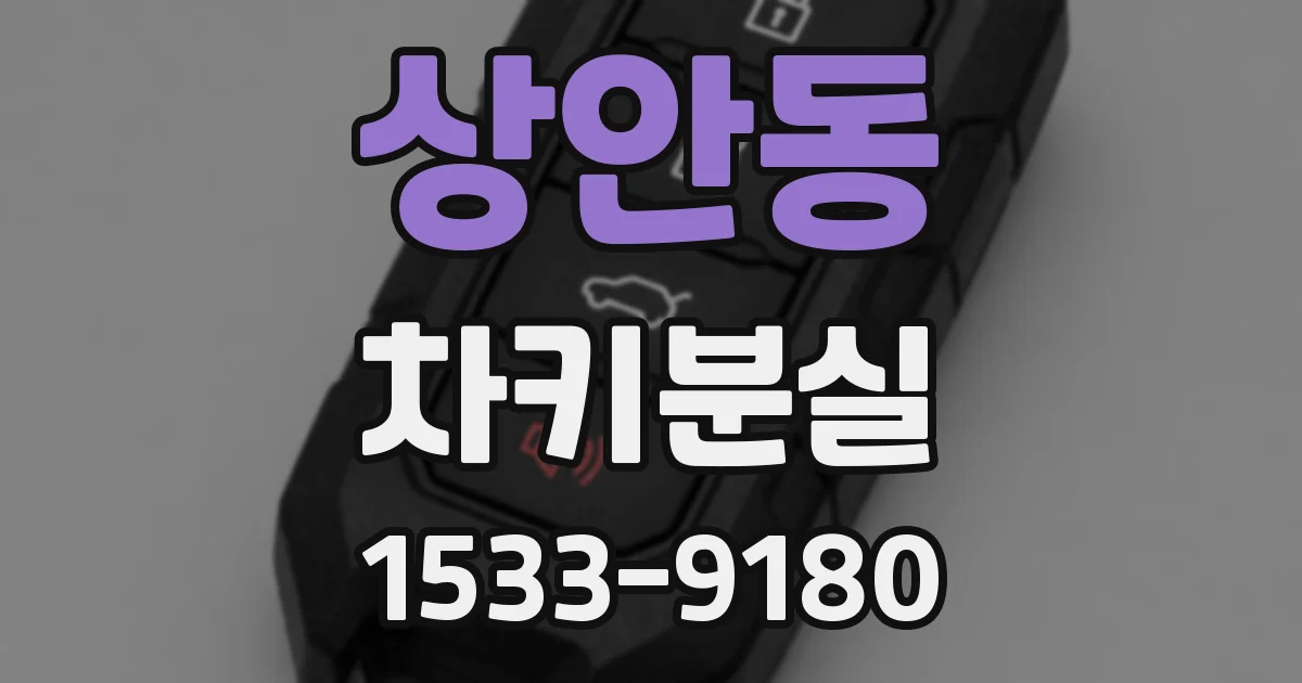 상안동 차키분실