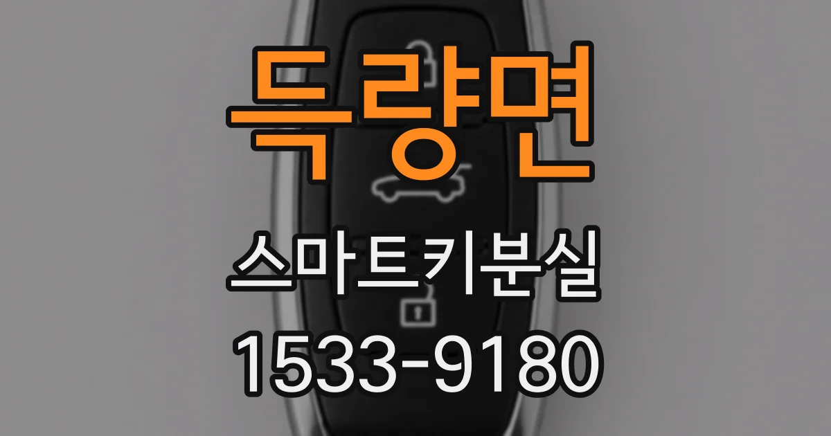 득량면 스마트키분실