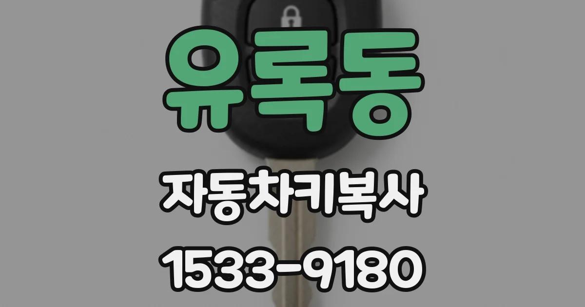 유록동 자동차키복사