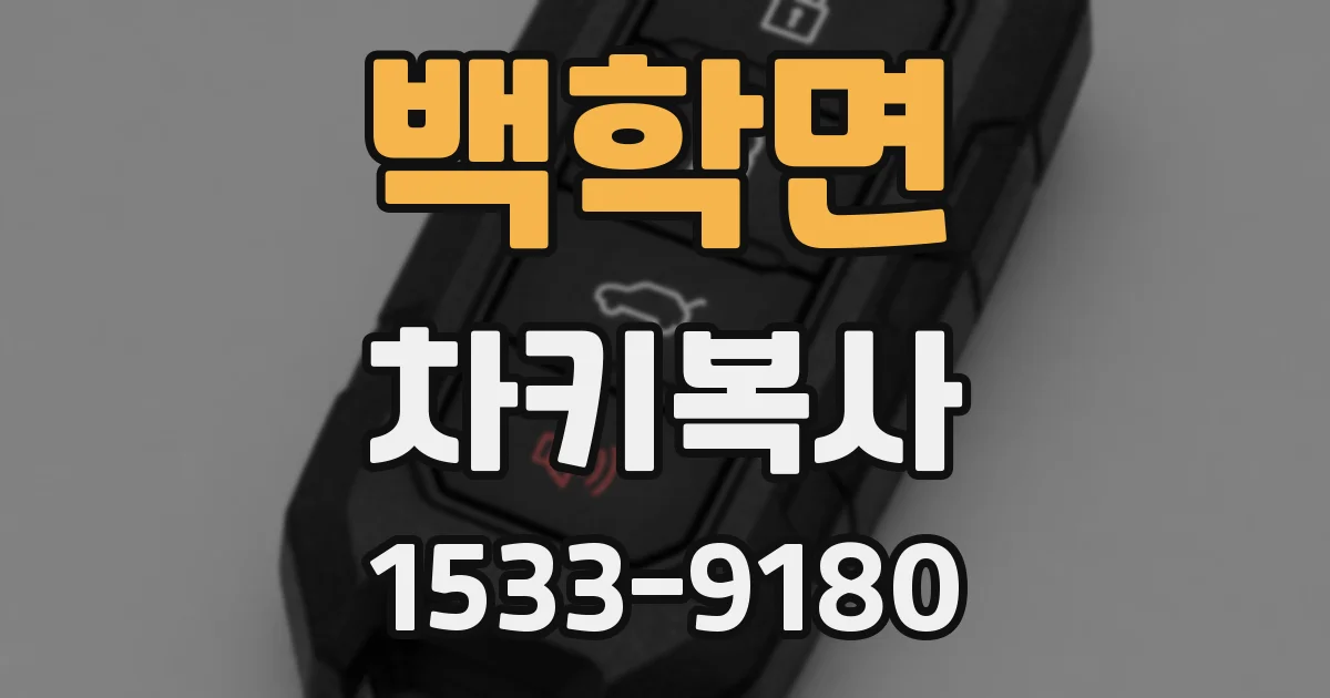 백학면 차키복사