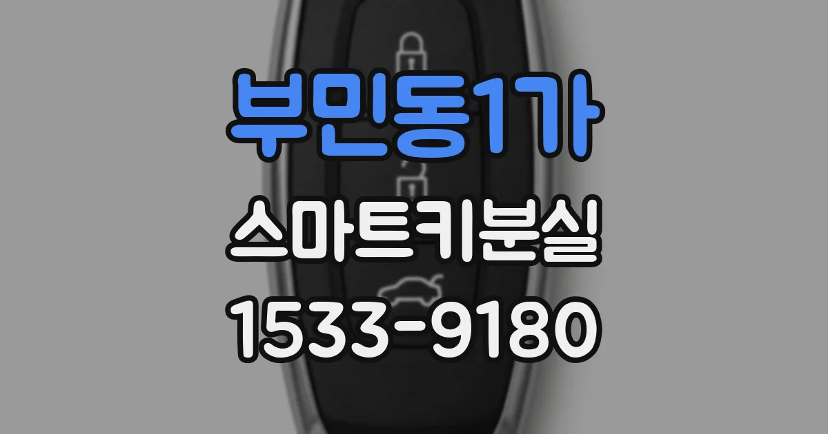 부민동1가 스마트키분실