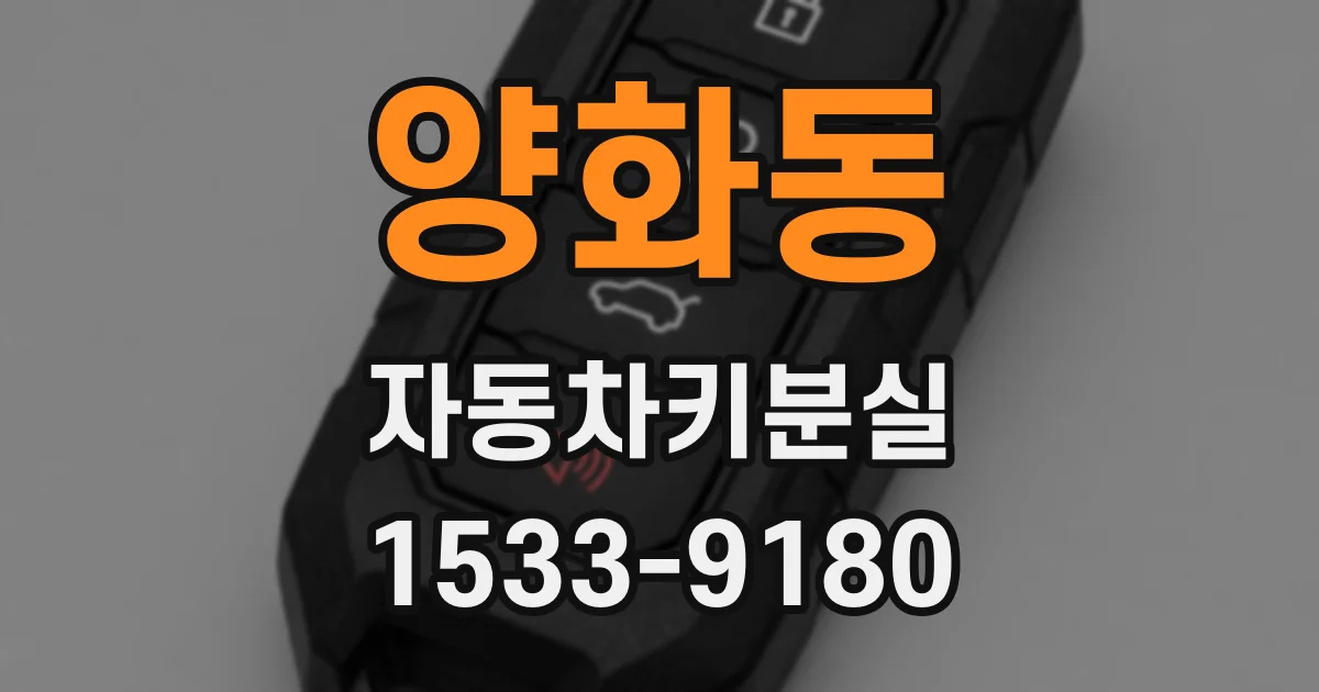 양화동 자동차키분실