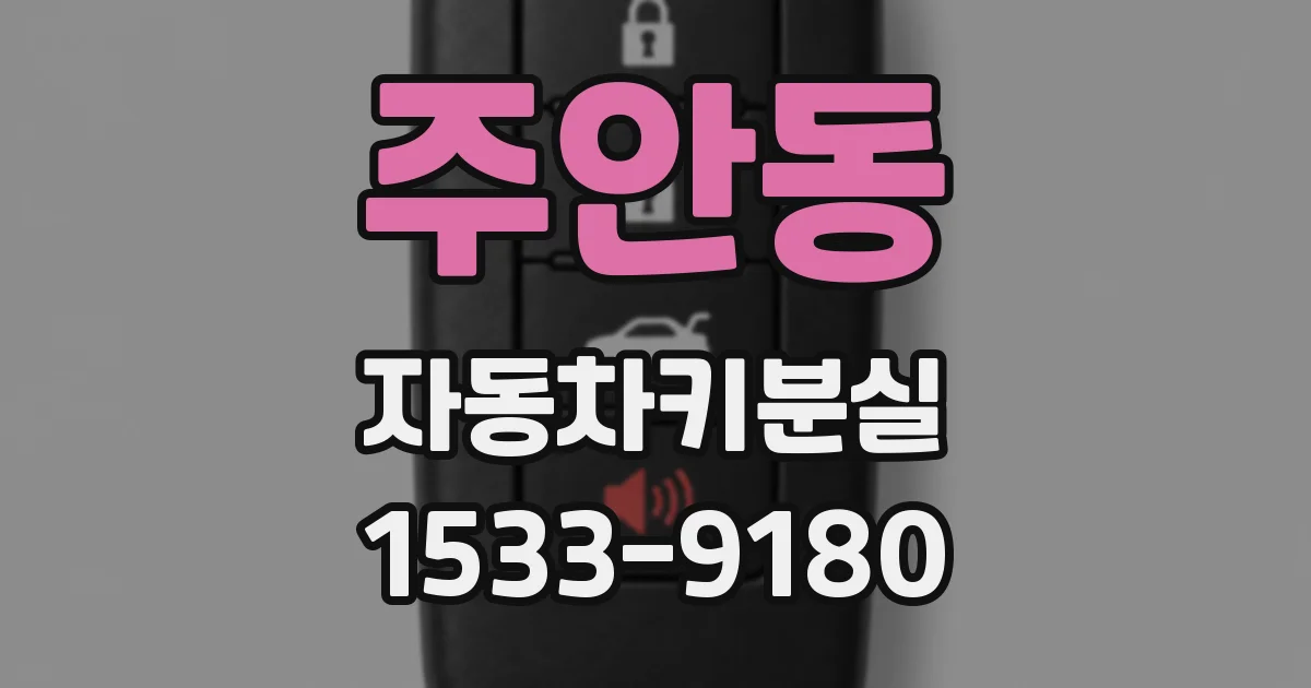 주안동 자동차키분실