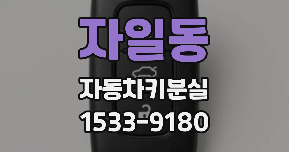자일동 자동차키분실