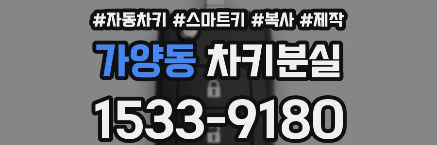 가양동 차키분실