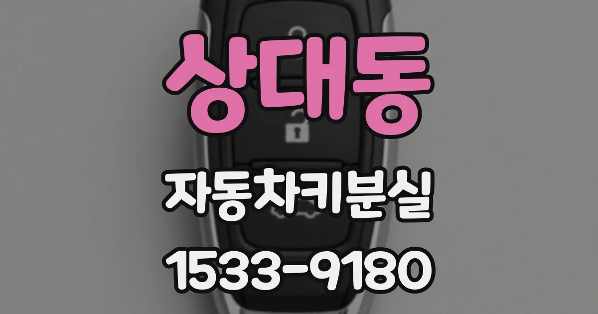 상대동 자동차키분실