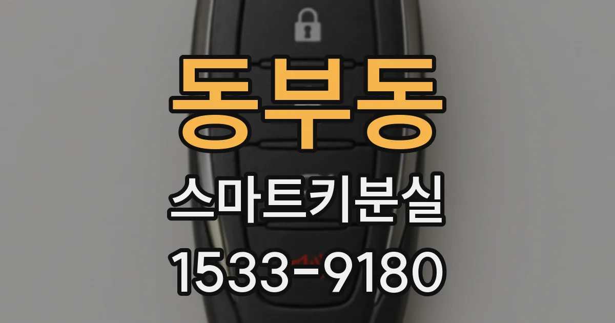 동부동 스마트키분실