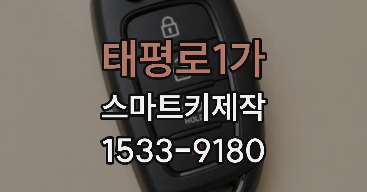 태평로1가 스마트키제작