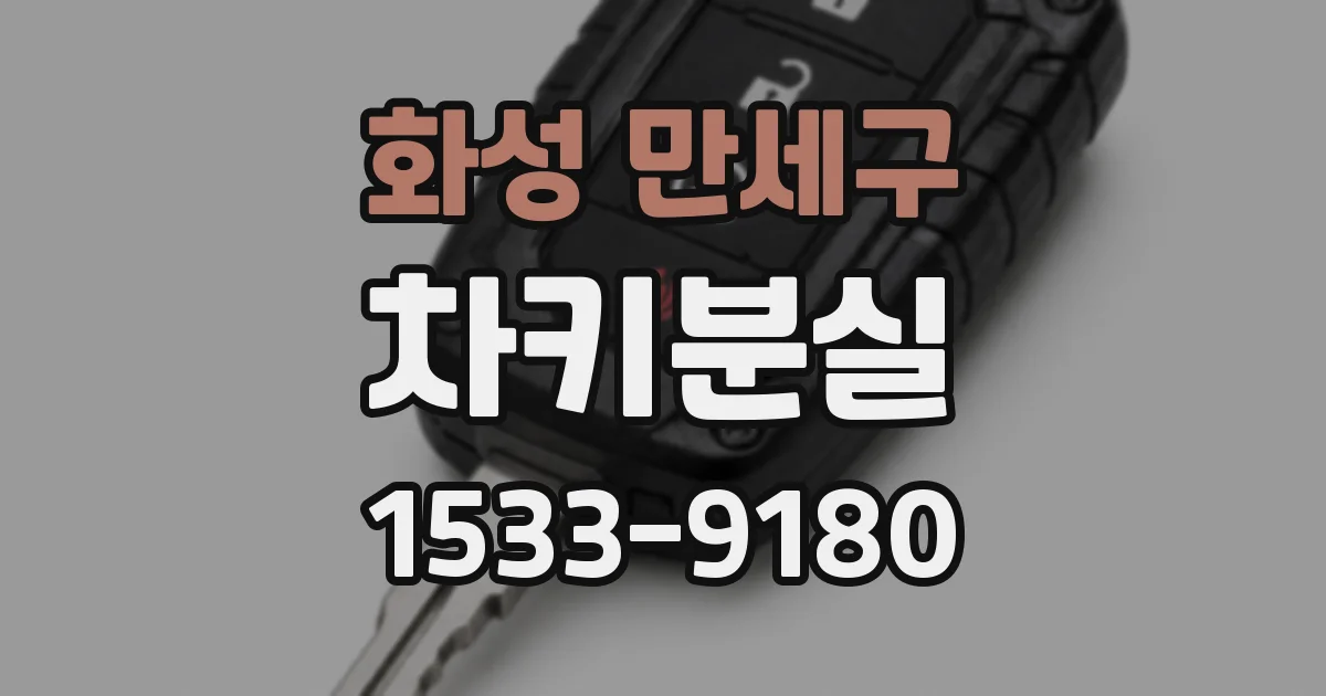 화성 만세구 차키분실