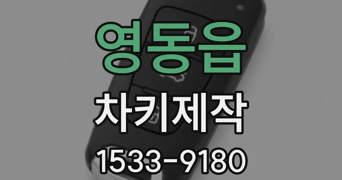 영동읍 차키제작