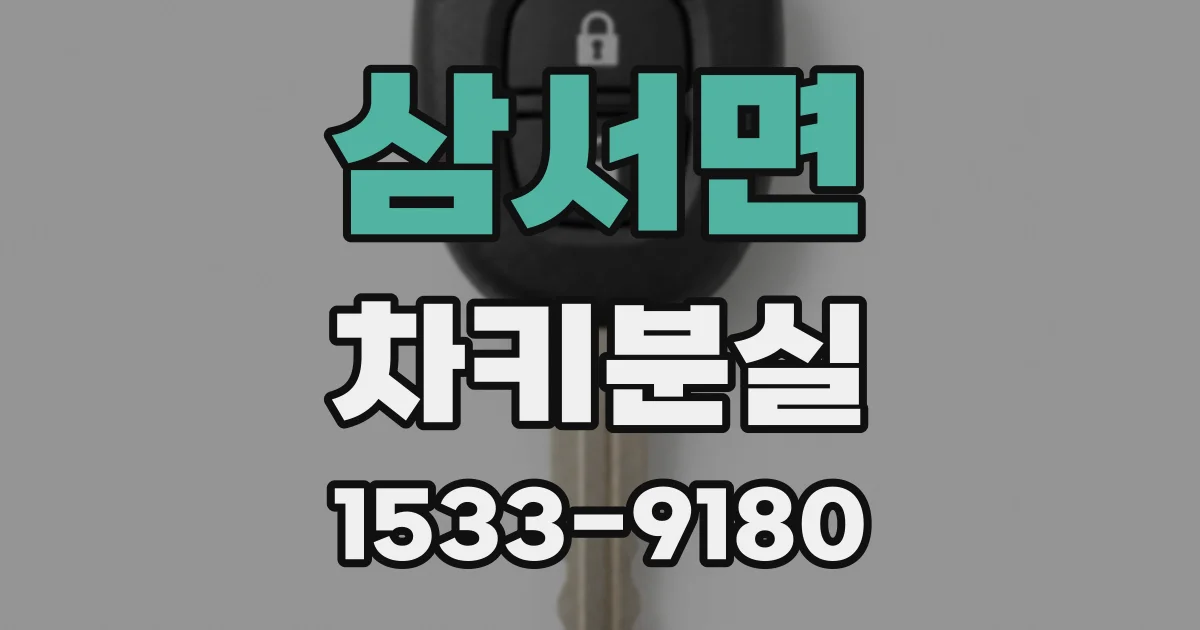 삼서면 차키분실