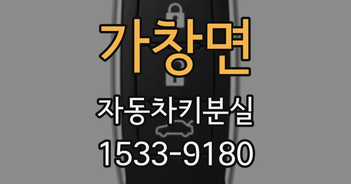가창면 자동차키분실