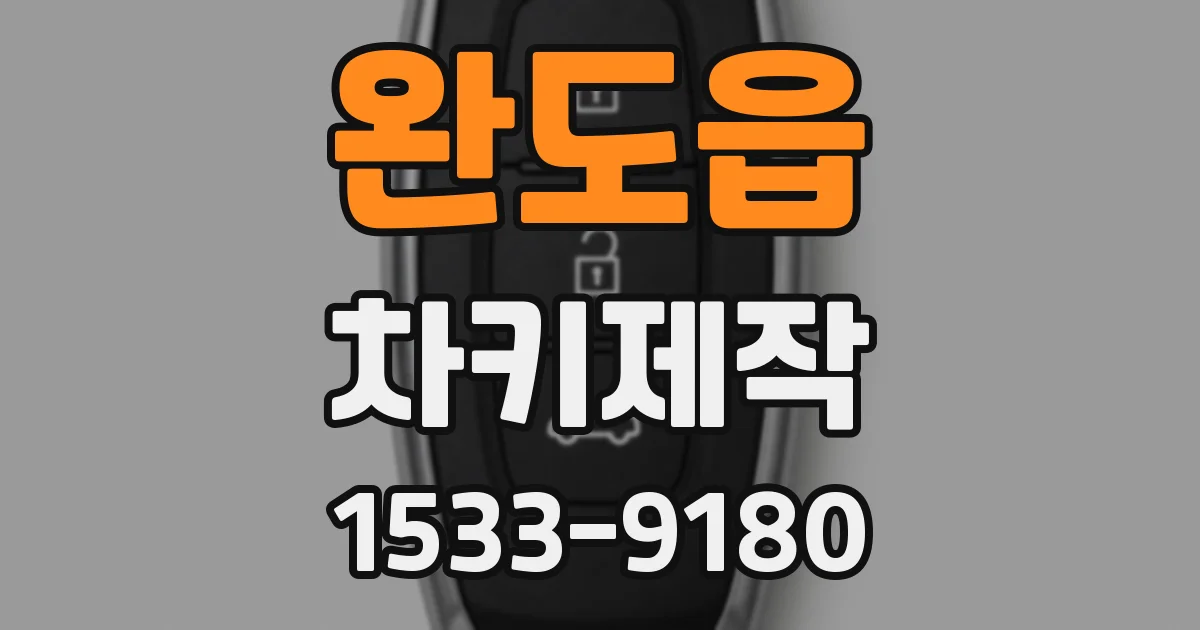 완도읍 차키제작
