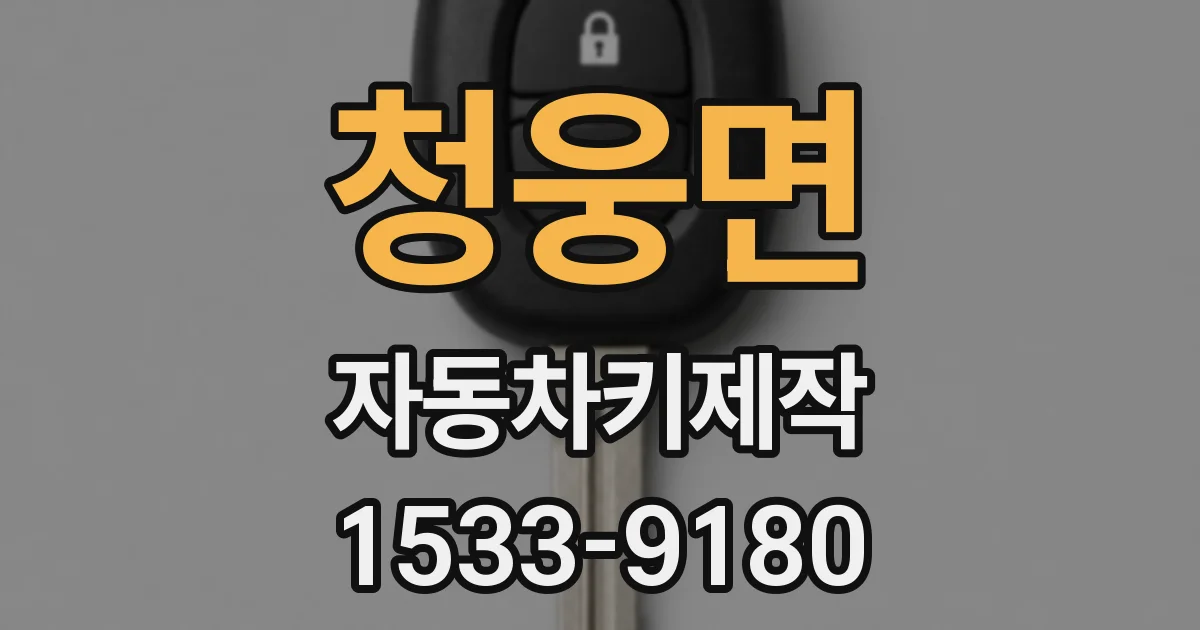 청웅면 자동차키제작