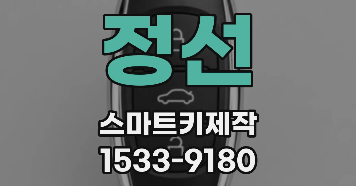 정선 스마트키제작