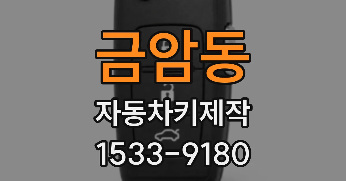 금암동 자동차키제작