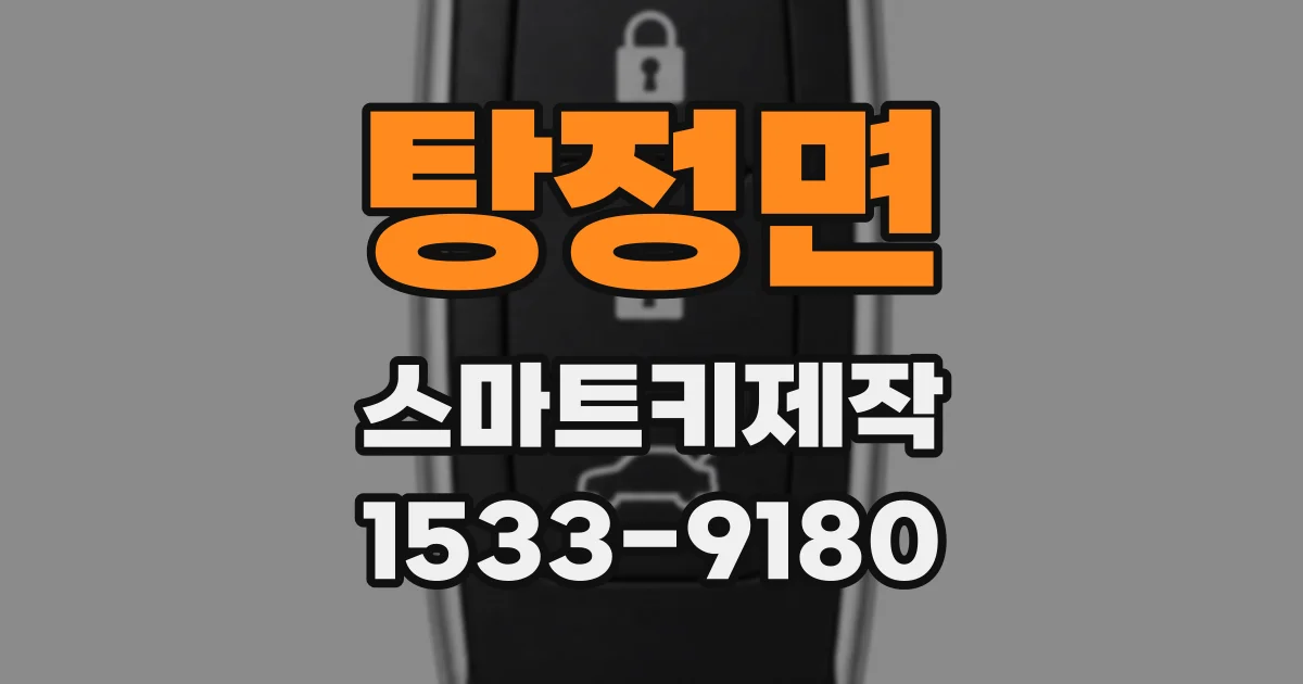 탕정면 스마트키제작