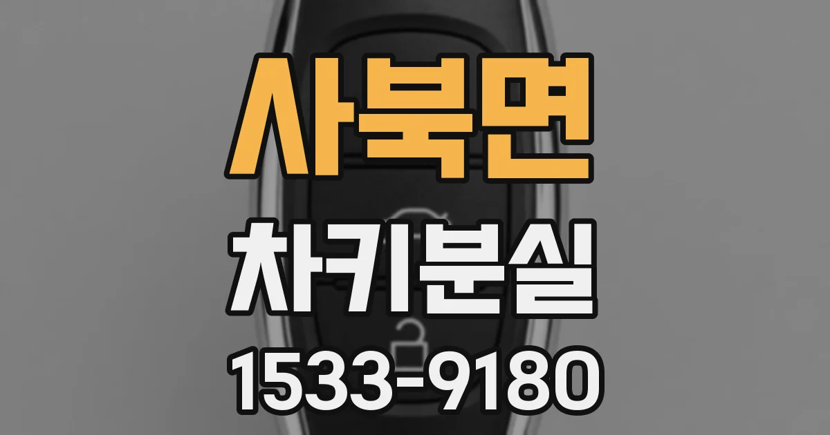사북면 차키분실