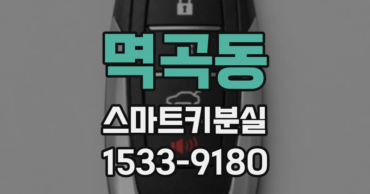 멱곡동 스마트키분실