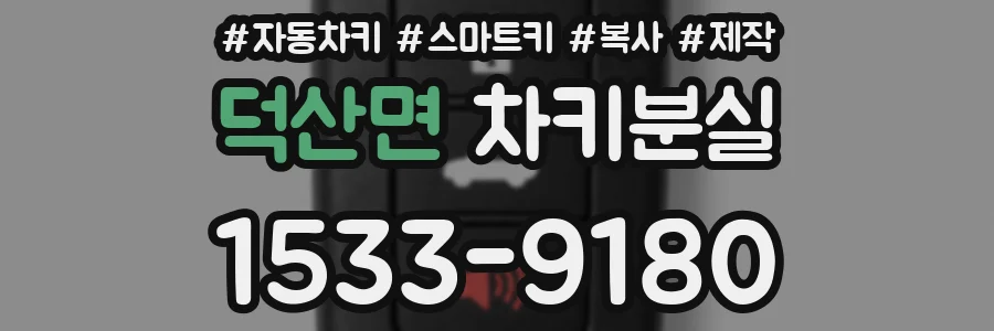 덕산면 차키분실