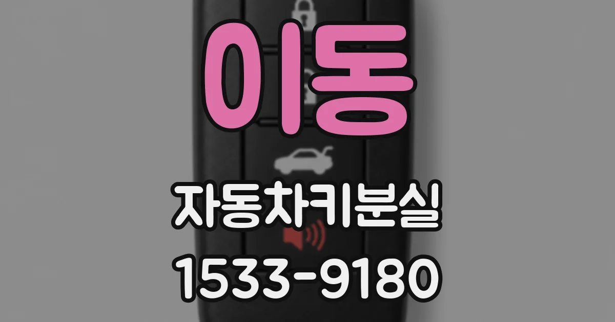 이동 자동차키분실