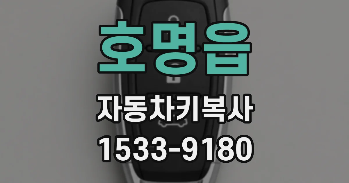 호명읍 자동차키복사
