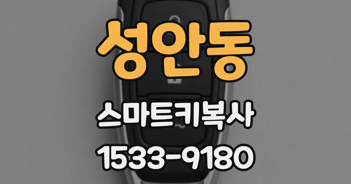 성안동 스마트키복사