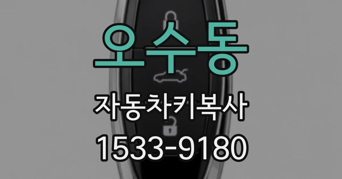 오수동 자동차키복사