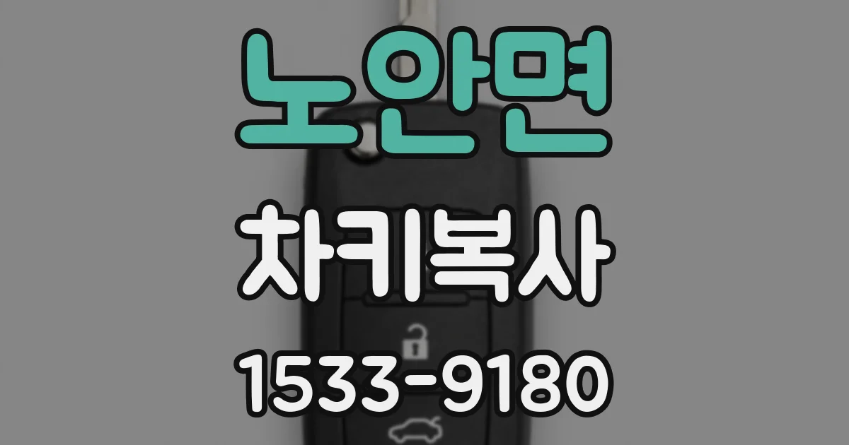 노안면 차키복사