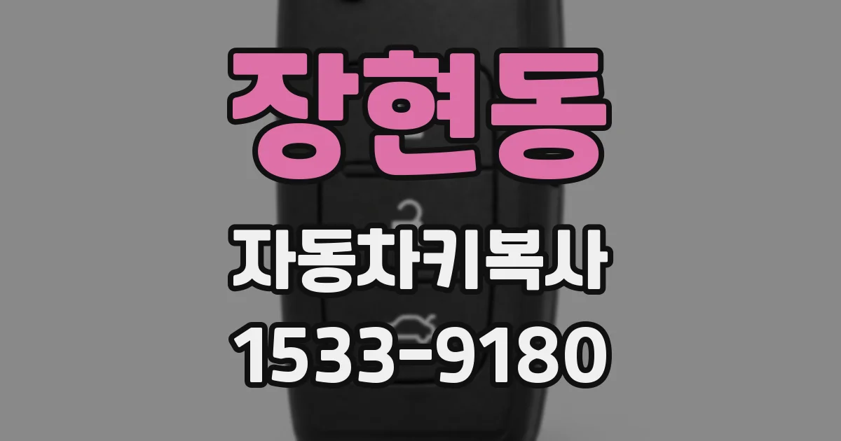 장현동 자동차키복사