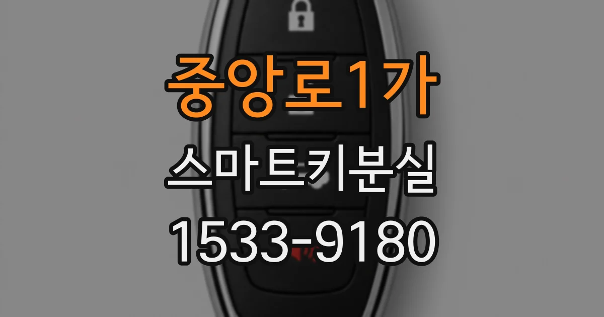 중앙로1가 스마트키분실