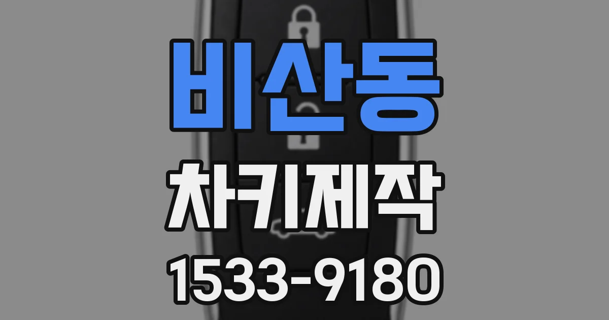 비산동 차키제작