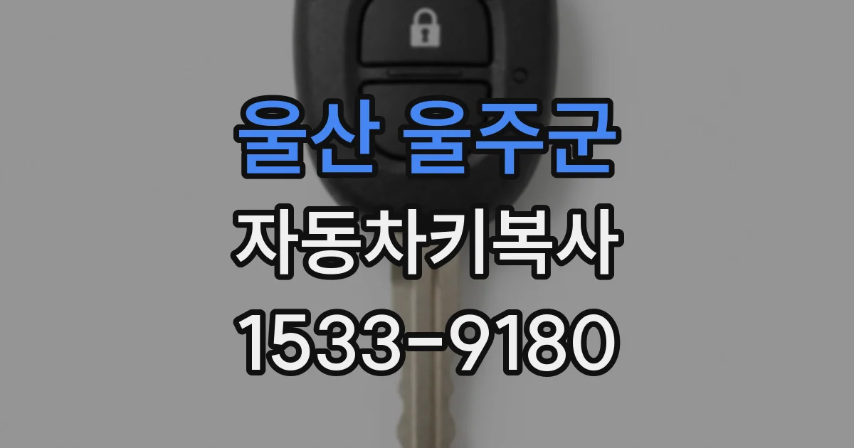 울산 울주군 자동차키복사