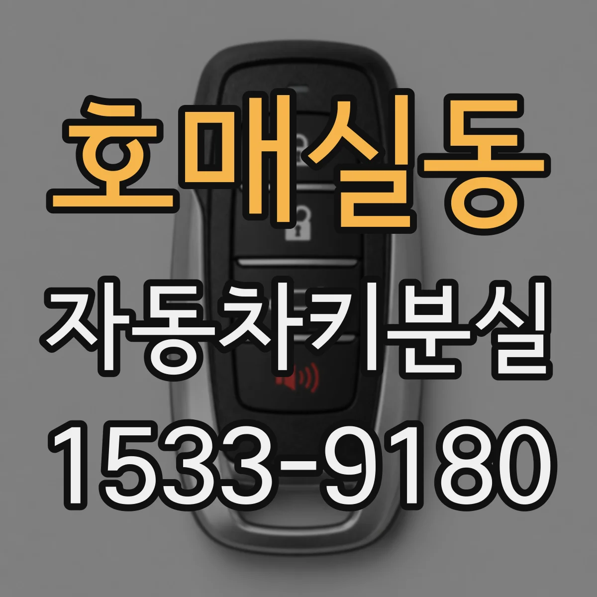 호매실동 자동차키분실