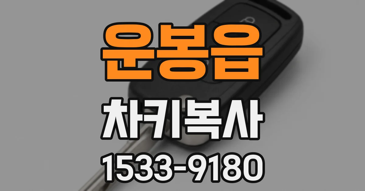 운봉읍 차키복사