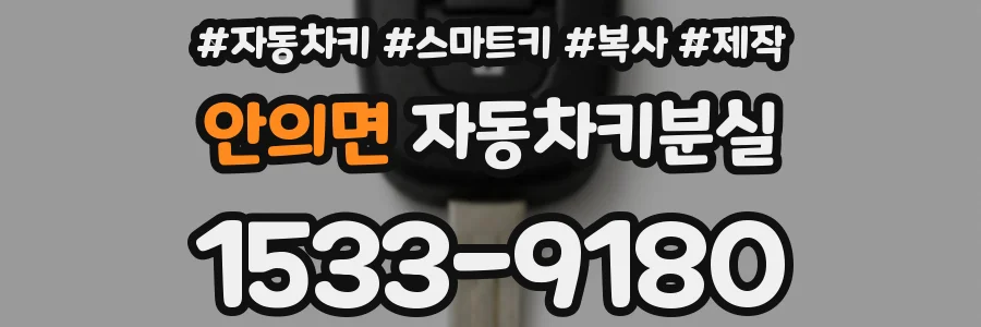 안의면 자동차키분실