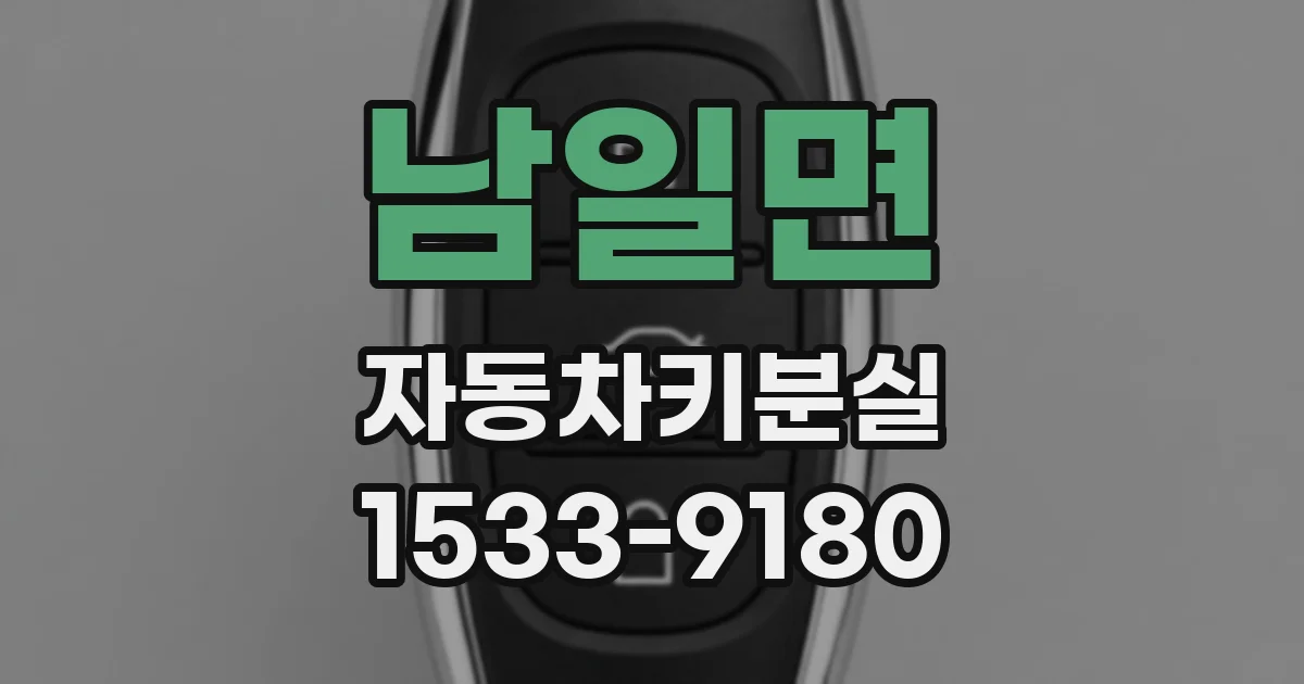 남일면 자동차키분실