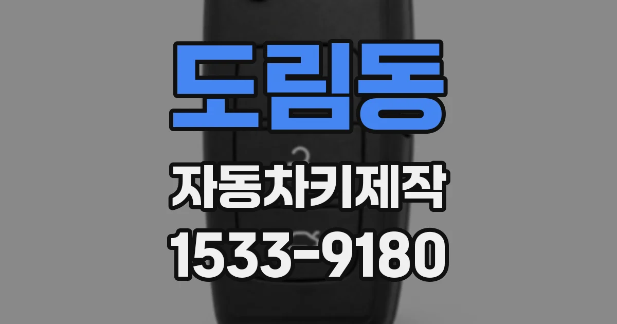 도림동 자동차키제작