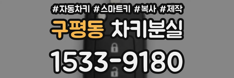 구평동 차키분실