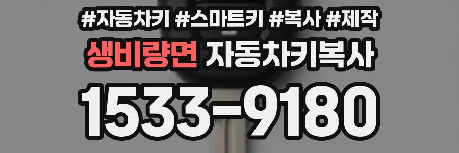 생비량면 자동차키복사