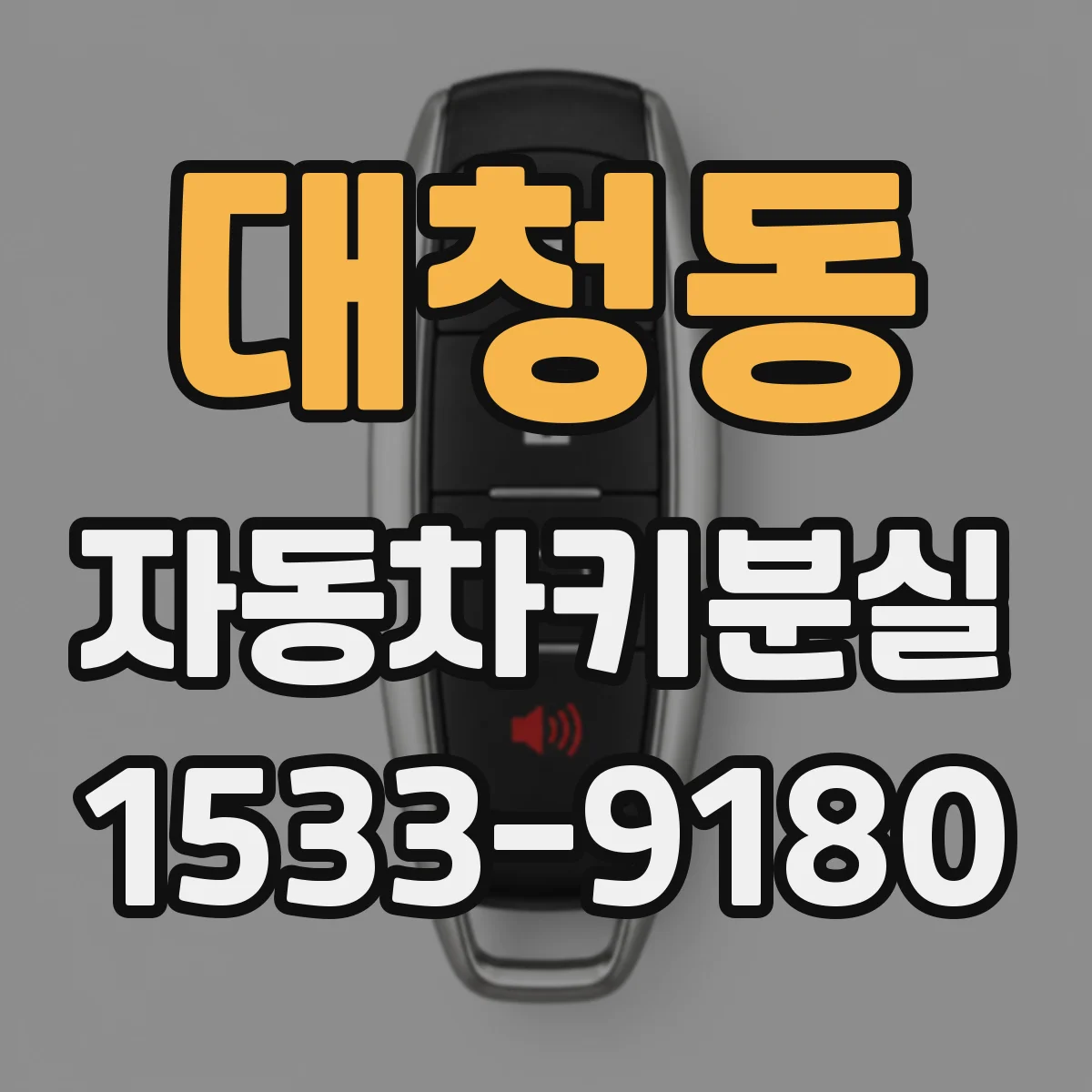 대청동 자동차키분실