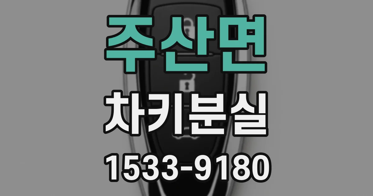 주산면 차키분실