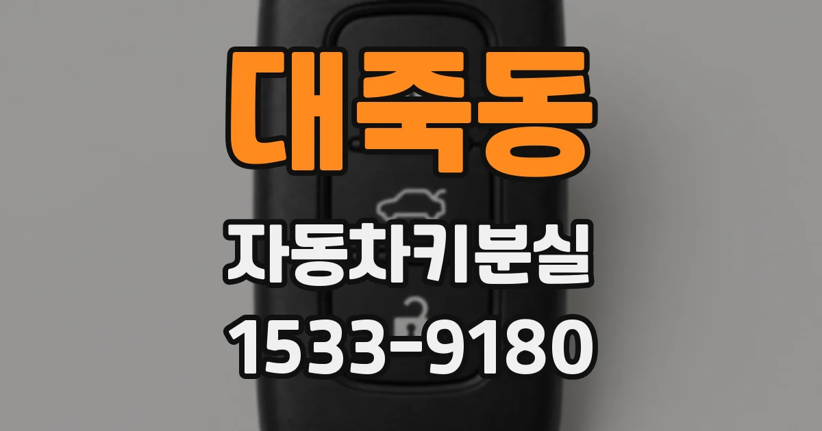 대죽동 자동차키분실