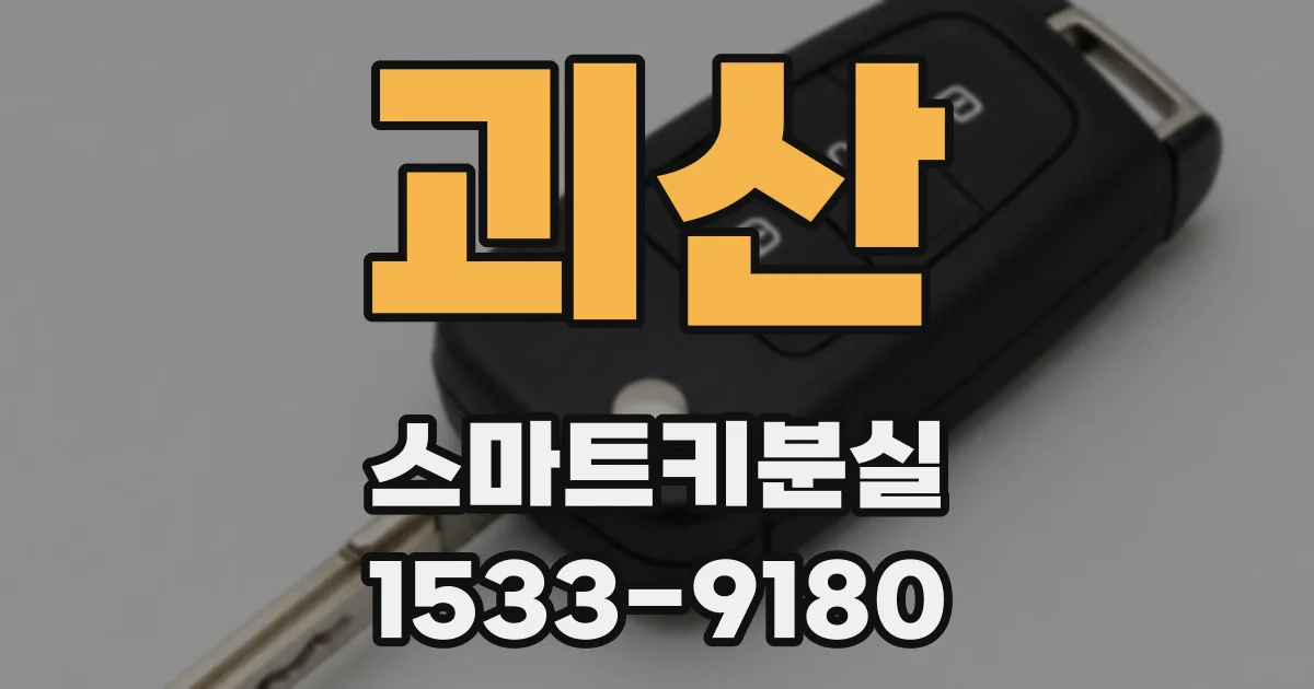괴산 스마트키분실