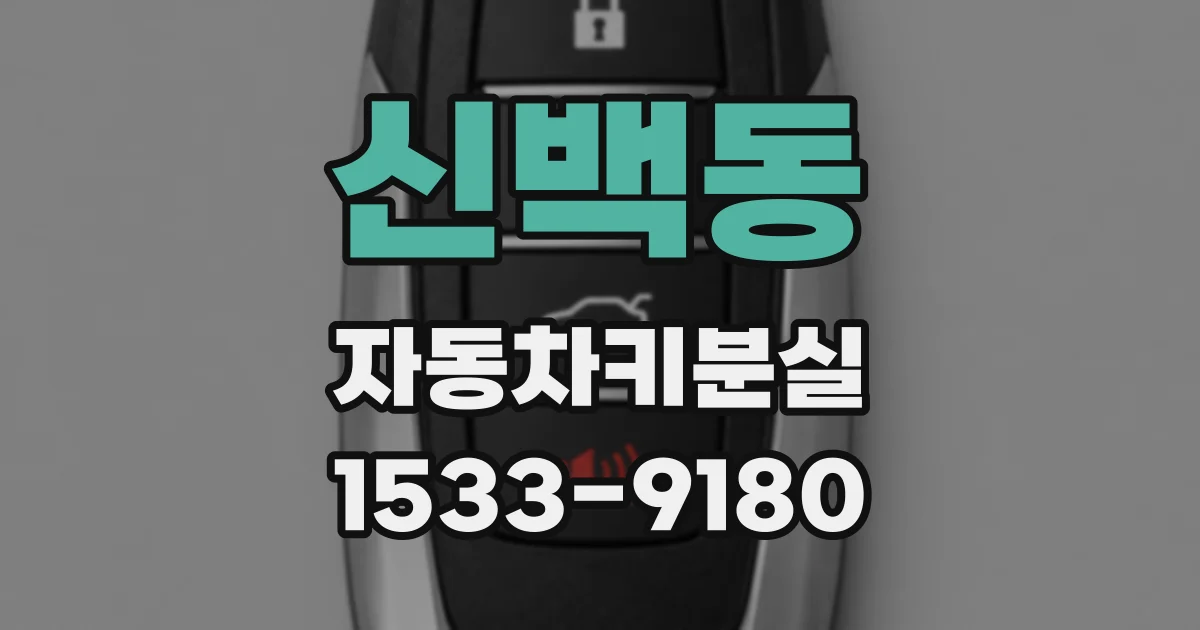 신백동 자동차키분실