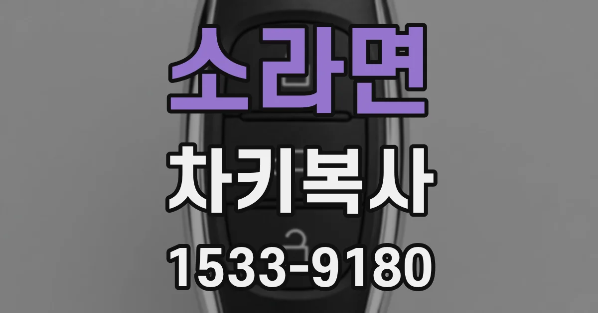 소라면 차키복사